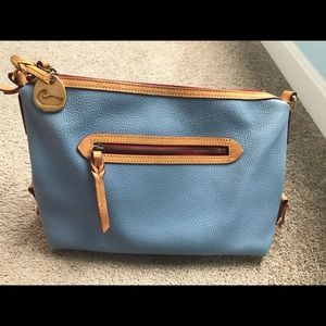 Dooney and Bourke Light Blue Pebble Leather Bag